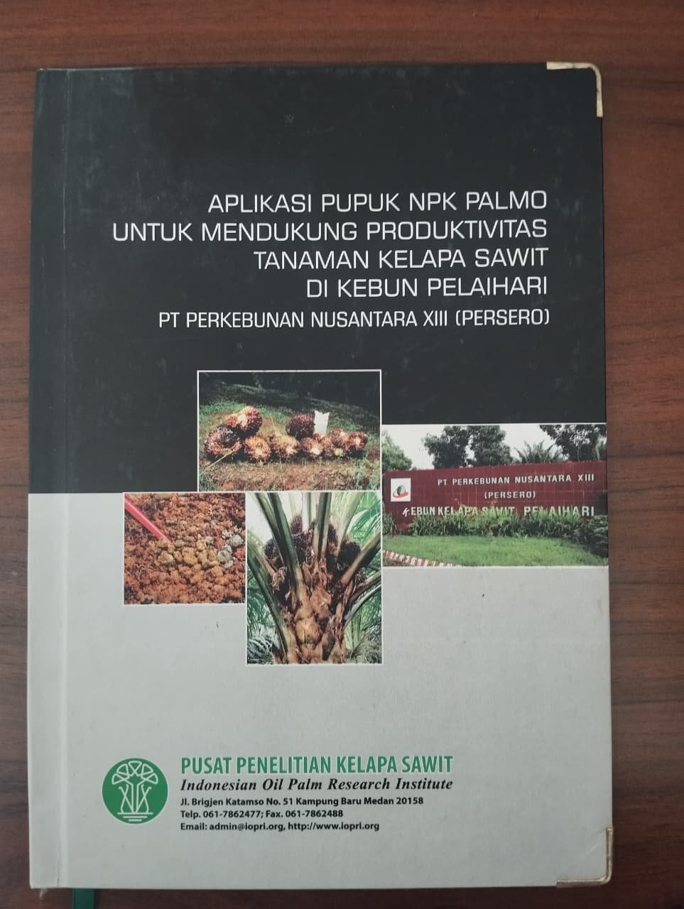 Cover Aplikasi Pupuk NPK Palmo untuk Mendukung Produktivitas Tanaman Kelapa Sawit di Kebun Pelaihari PT Perkebunan Nusantara XIII (Persero)